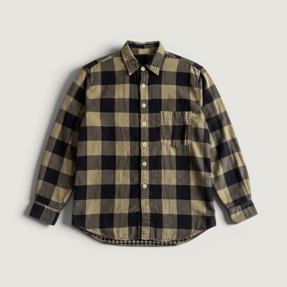 Free people cp shades Shirt Womens Medium  Plaid Button‎ Up Long Sleeve USA